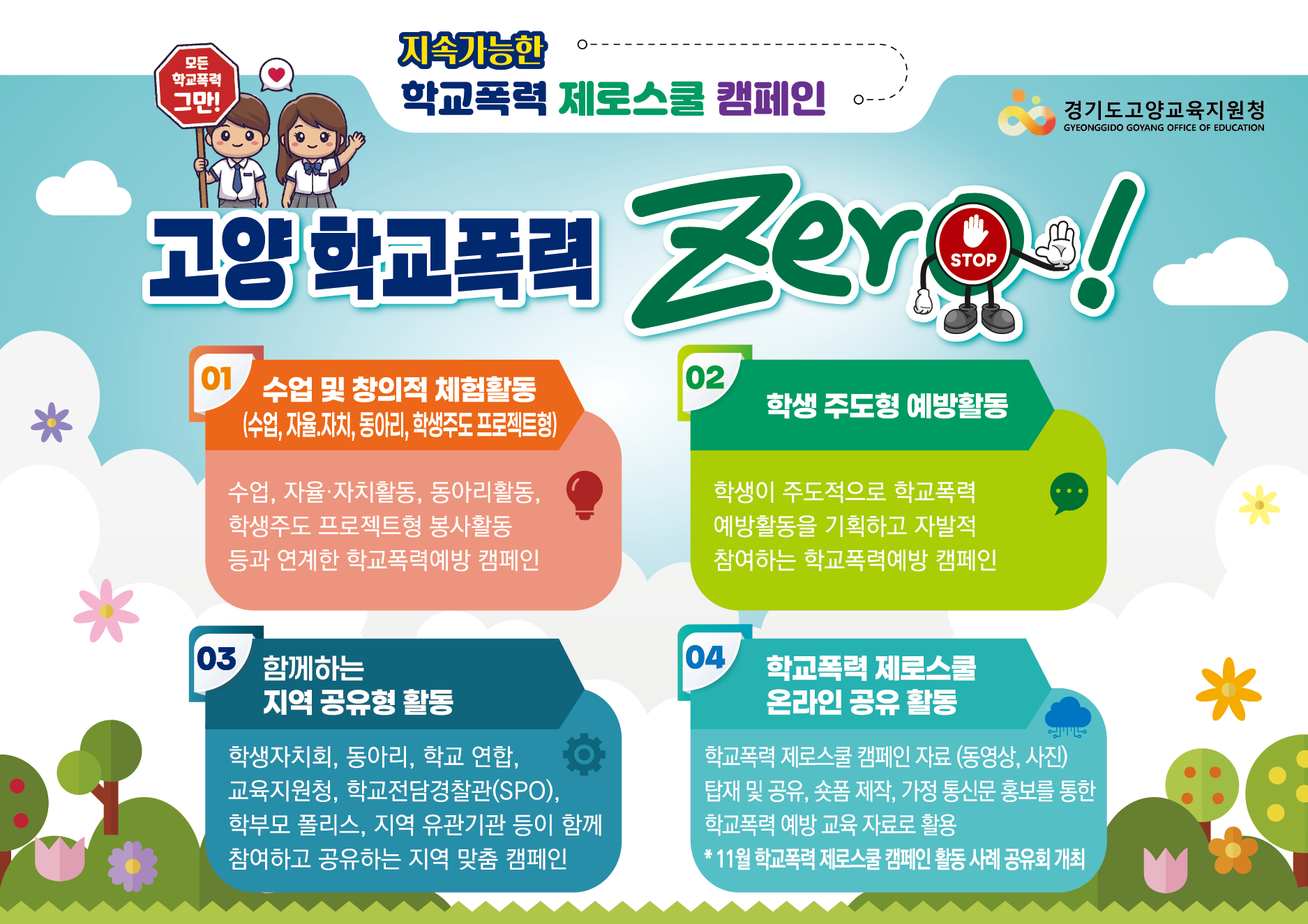 2026 고양 학교폭력 제로스쿨 캠페인(운영기간: 2026. 4. ~ 2026. 9.)